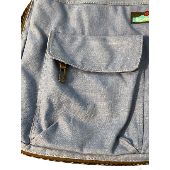 Kavu Keeper Blue Canvas Crossbody Bag Sling Purse Zip Around to Widen Pockets - Picture 3 of 8